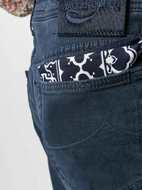 JACOB COHEN STRAIGHT-LEG DENIM JEANS