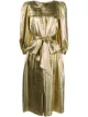 Image 1 of Marc Jacobs metallized puff-sleeves dress