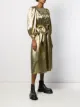 Marc Jacobs metallized puff-sleeves dress