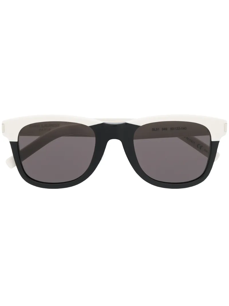 Saint Laurent Classic Sl 51 Sunglasses In White
