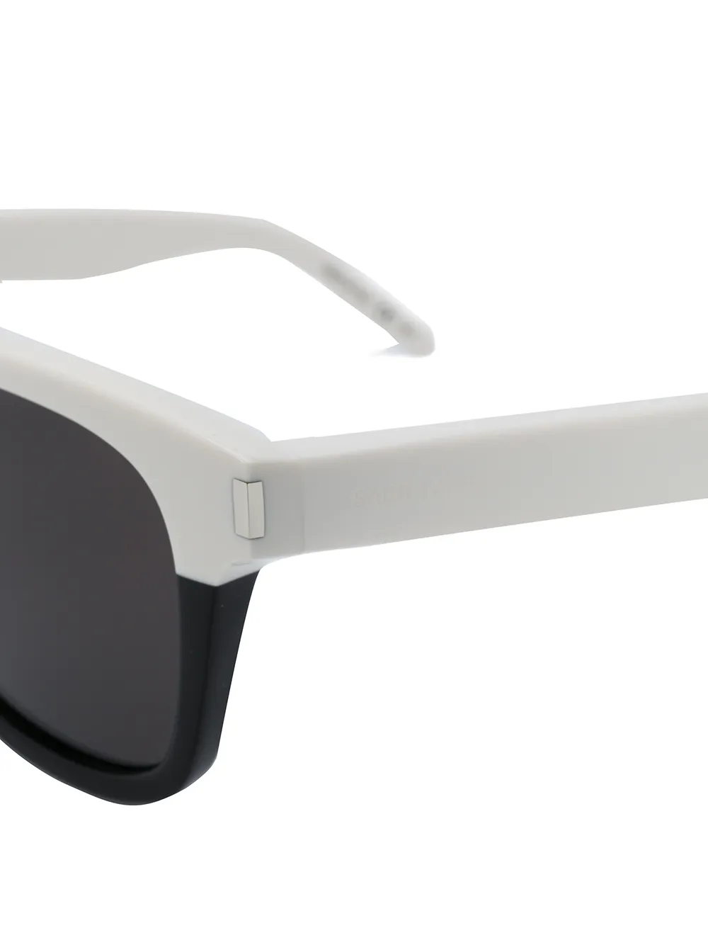 Saint Laurent Eyewear Tweekleurige zonnebril Wit