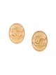 Image 1 of Chanel Pre-Owned 1994 CC oval clip-on earrings