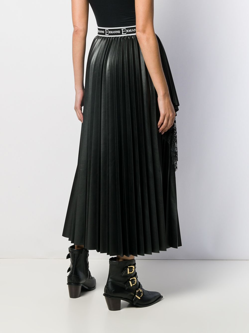фото Ermanno Ermanno кружевная юбка с плиссировкой