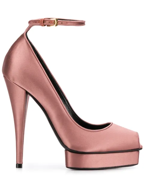 TOM FORD platform 130mm peep toe pumps