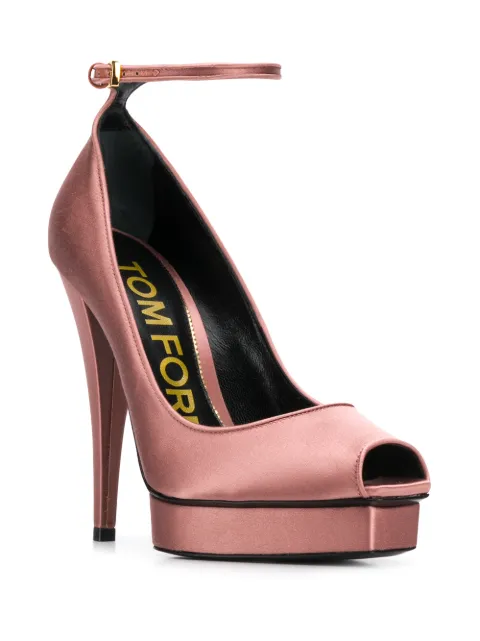 TOM FORD platform 130mm peep toe pumps
