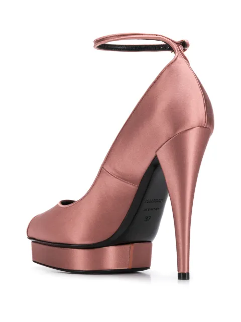 TOM FORD platform 130mm peep toe pumps