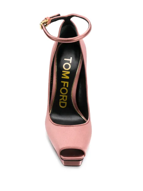 TOM FORD platform 130mm peep toe pumps