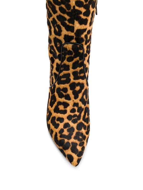 michael kors animal print boots