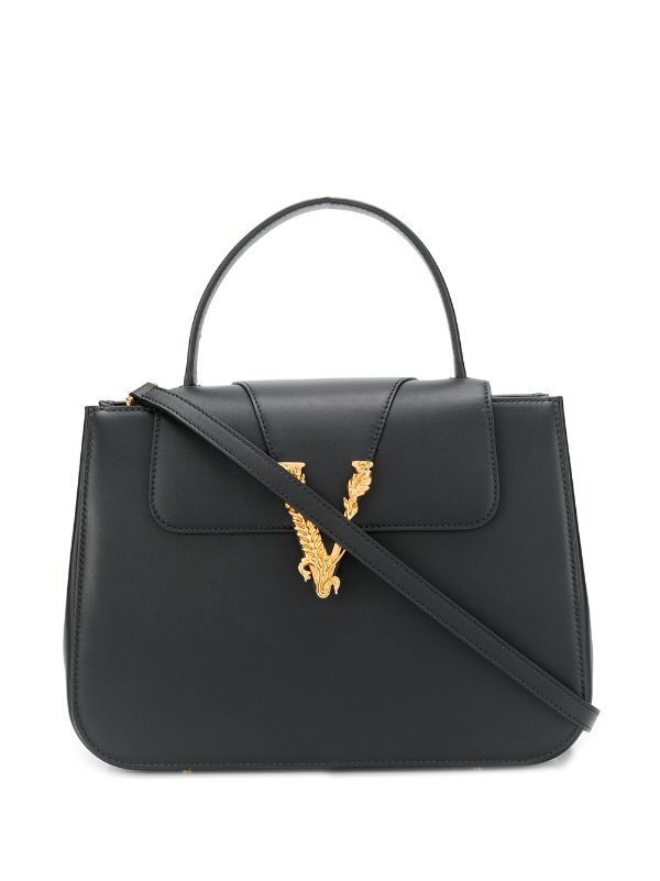 versace top handle bag
