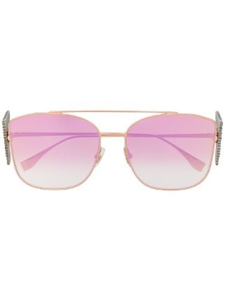 Fendi Eyewear crystal-embellished Sunglasses - Farfetch