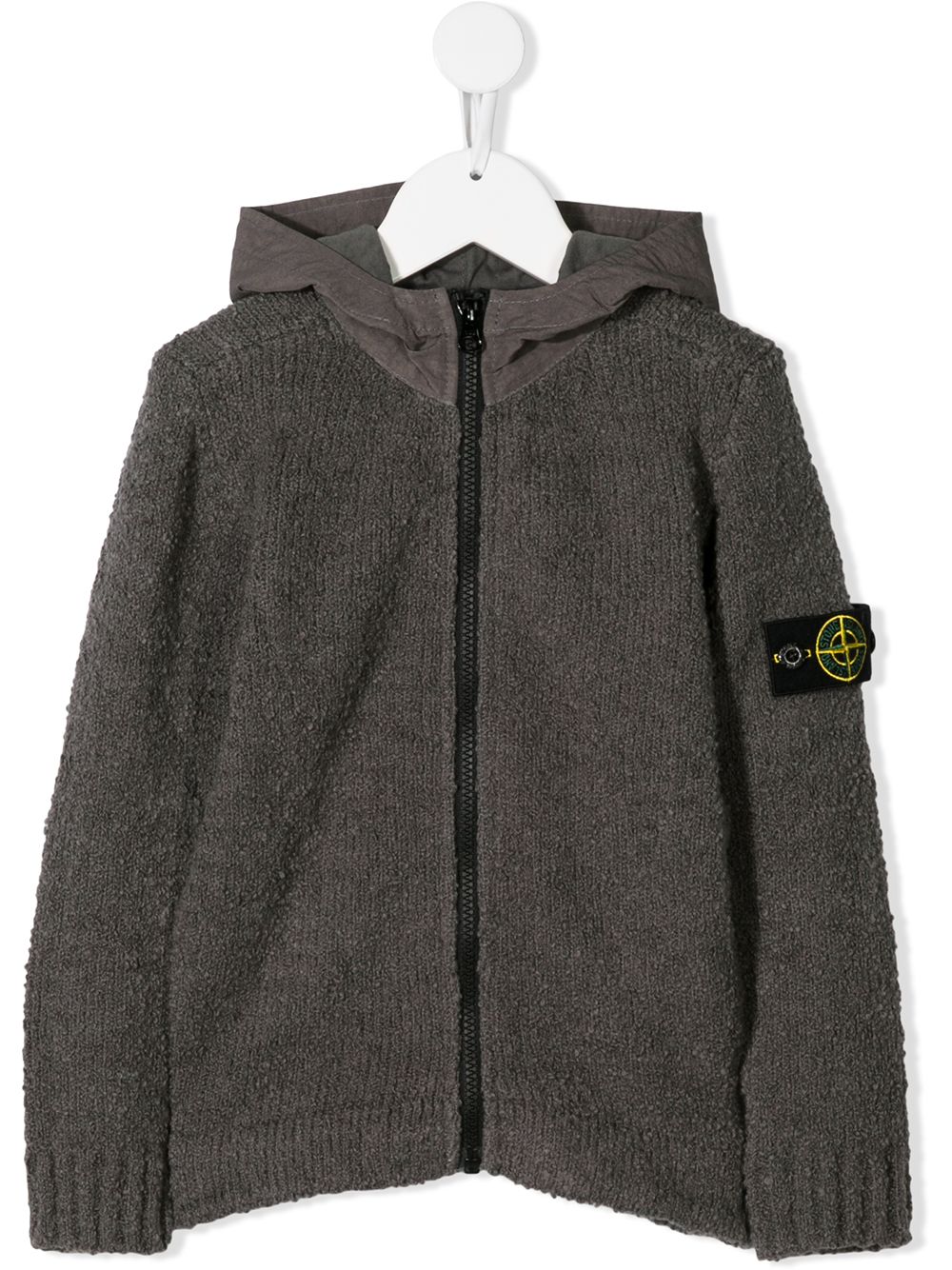 фото Stone island junior вязаная куртка с капюшоном