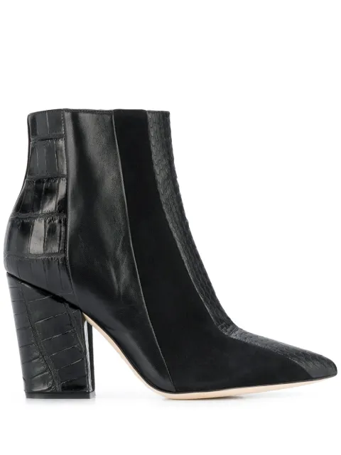 Sergio Rossi crocodile effect boots 
