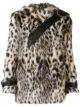Image 1 of Versace double-breasted leopard print faux-fur coat