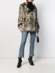 Image 2 of Versace double-breasted leopard print faux-fur coat