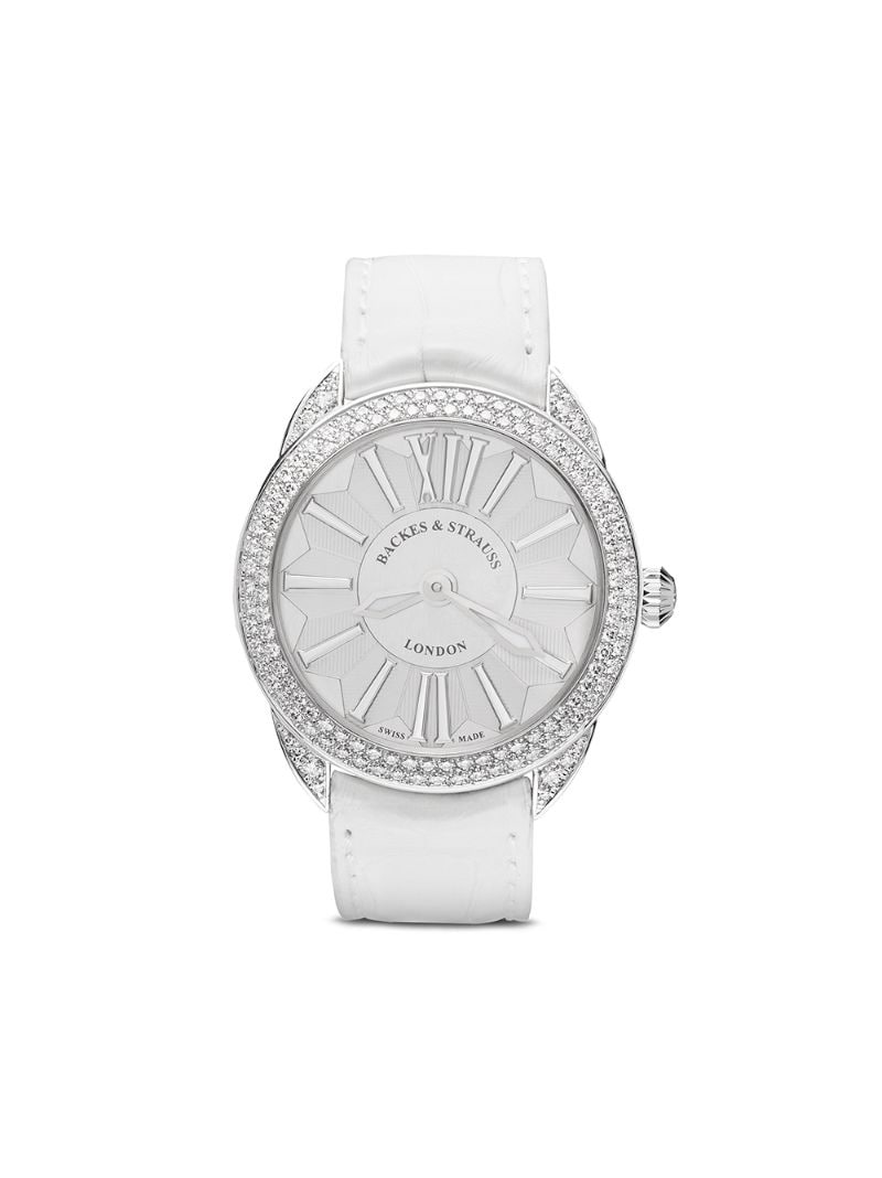 Backes & Strauss 'piccadilly Renaissance 33' Armbanduhr In White
