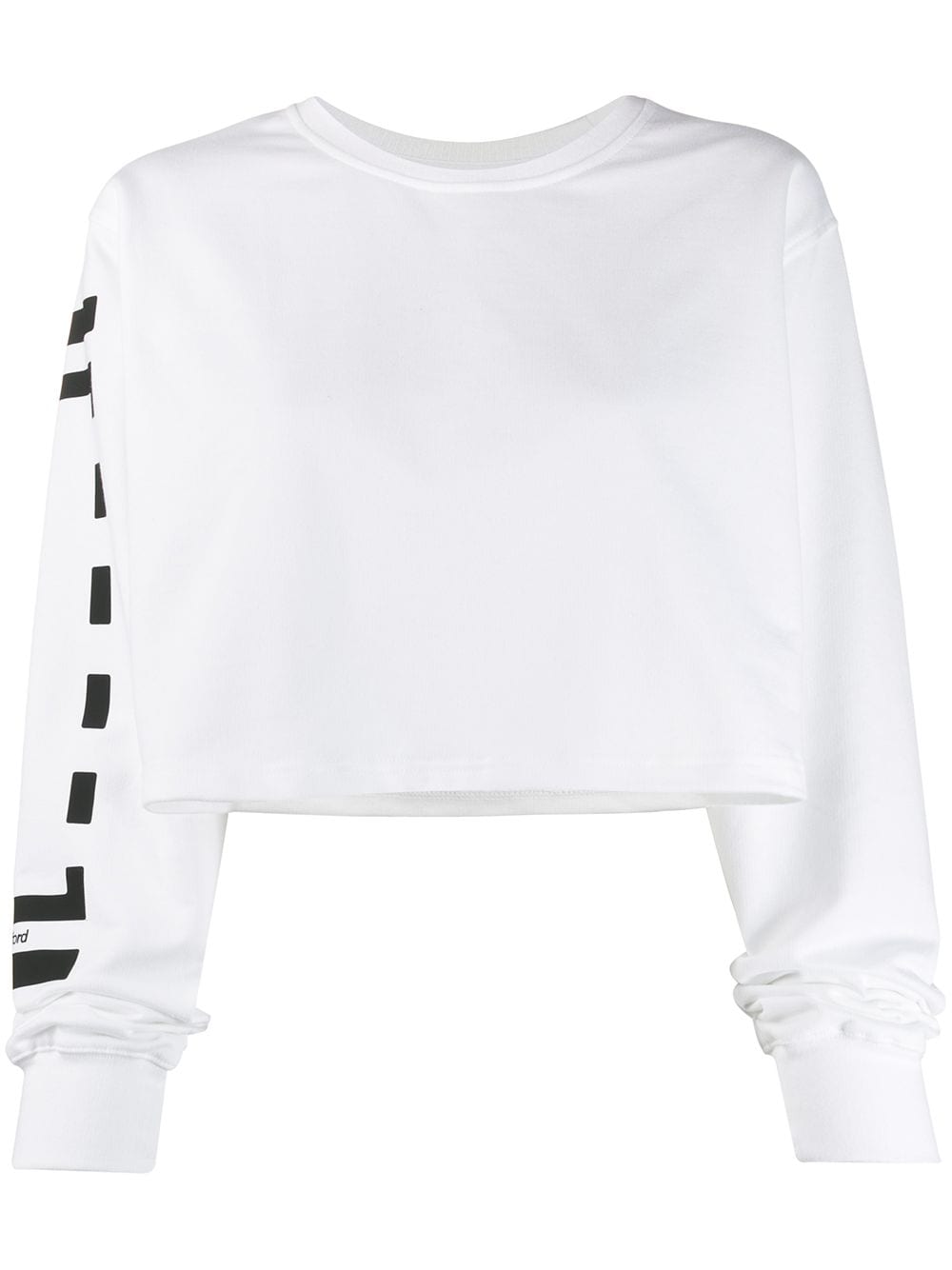 Wolford Logo Cropped Sweatshirt In White