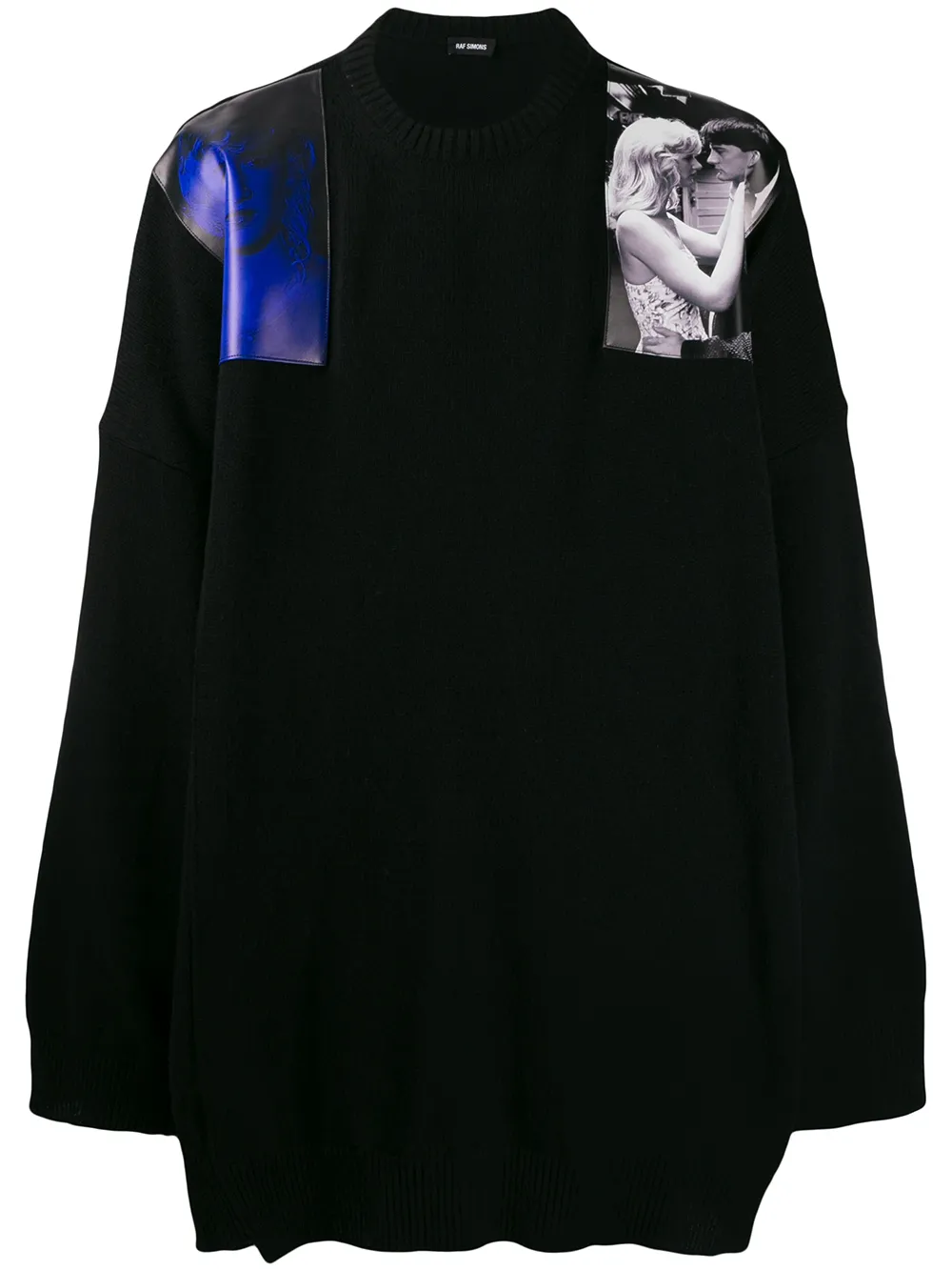 Raf simons blue hot sale velvet t shirt