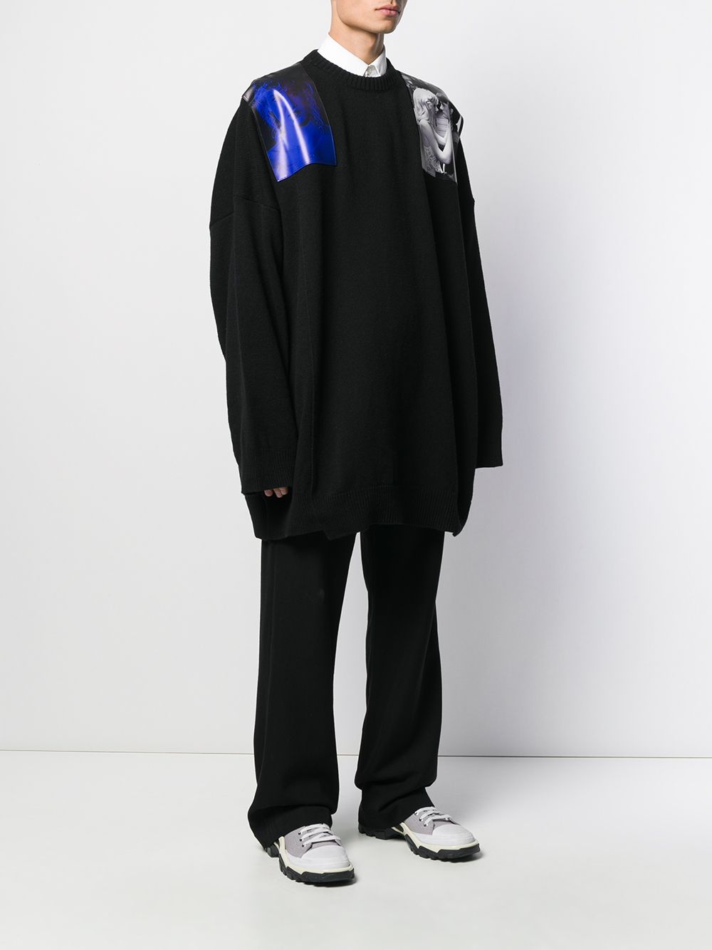 фото Raf Simons Blue Velvet print jumper
