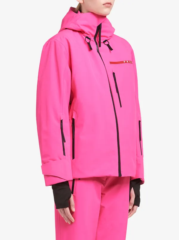 【最終値下】PRADA 24SS Technical fabric jacket Prada Technical Fabric Jacket | Pink | FARFETCH