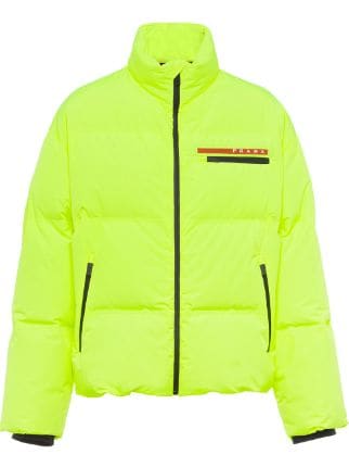 prada puffer jacket farfetch