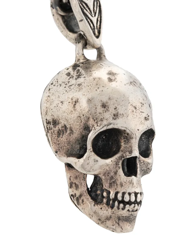 John Varvatos Skull Pendant Necklace 