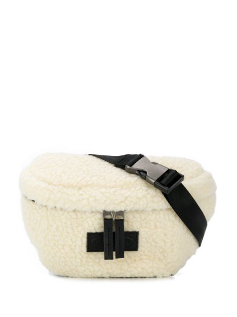 EASTPAK FAUX SHEARLING BELT BAG