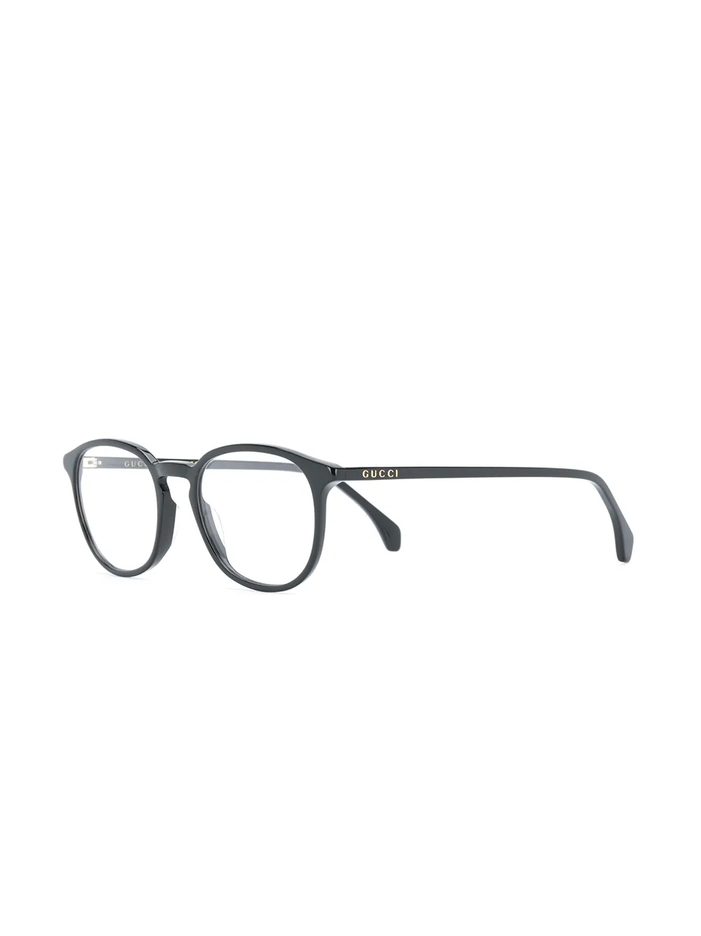 Gucci Eyewear Bril met rond montuur - Zwart