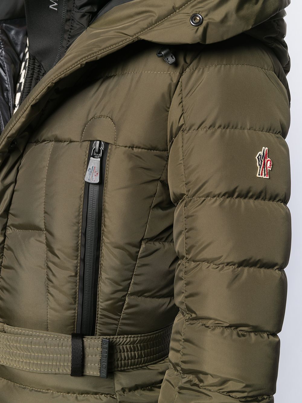 фото Moncler grenoble пуховик с поясом