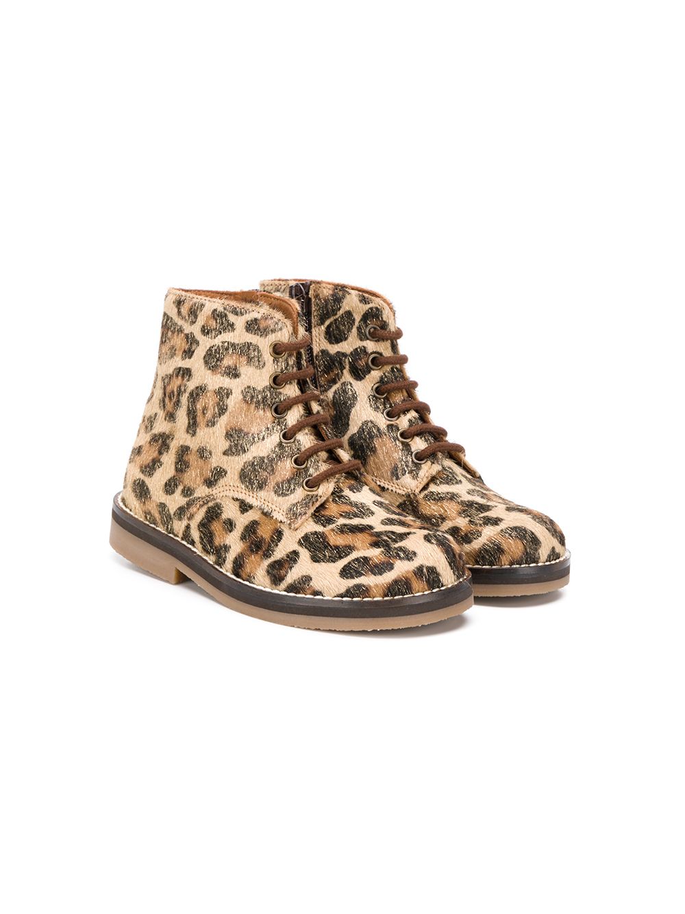 фото Pèpè ботинки с леопардовым принтом