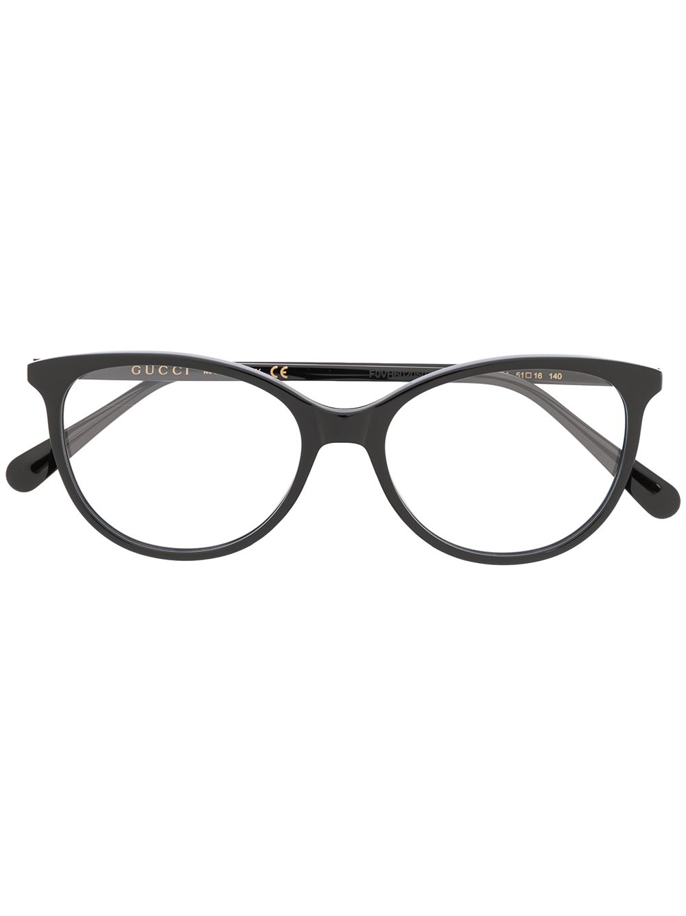 Gucci Eyewear cat eye frame glasses - Black