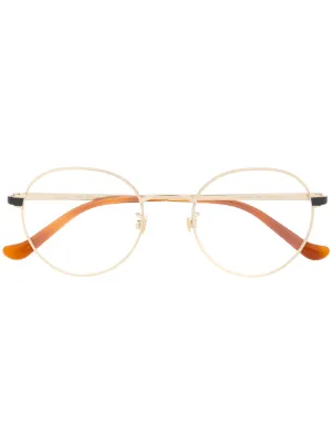 gucci round frame glasses