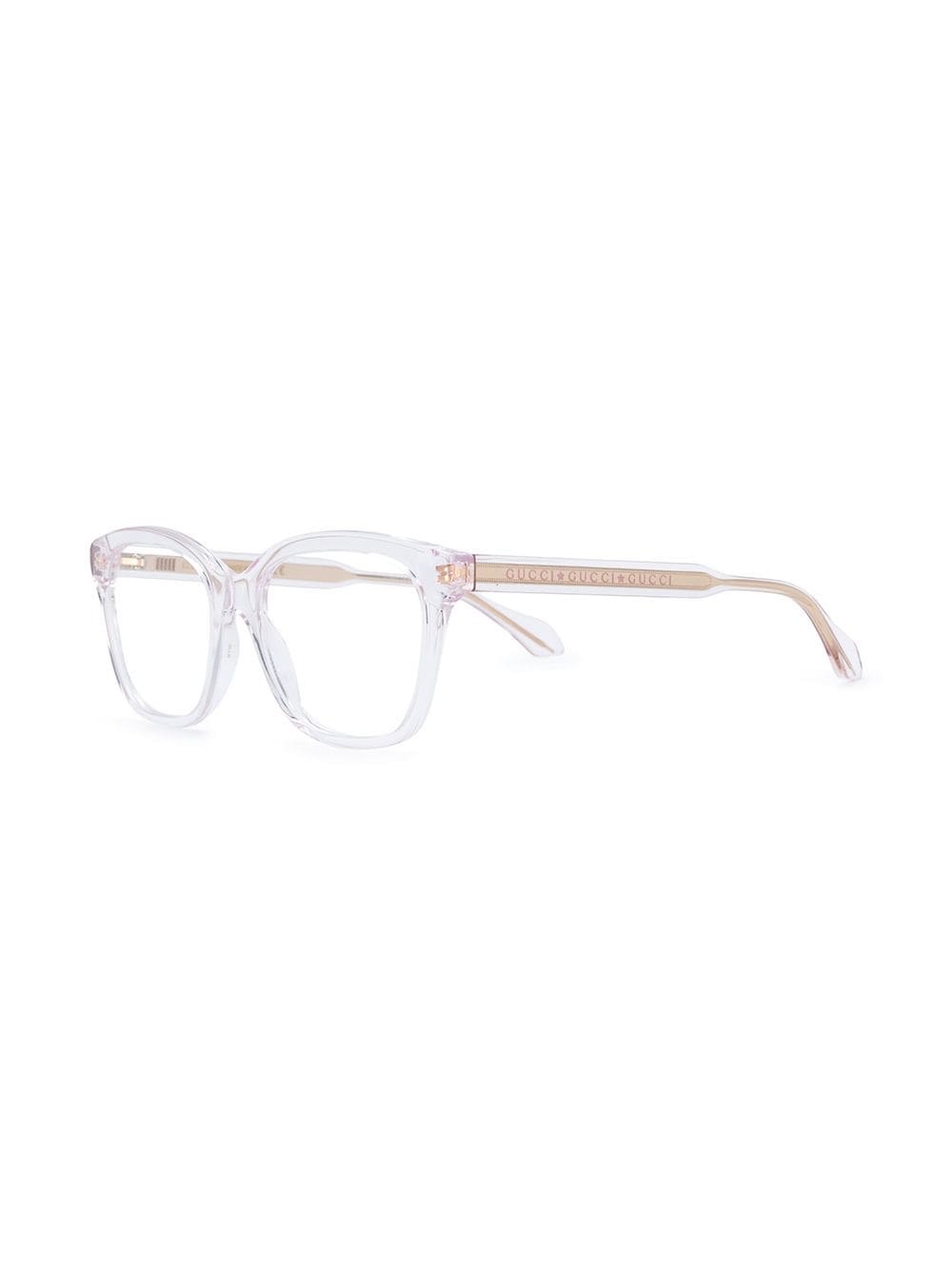 Shop Gucci Eyewear clear frame glasses 