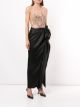 Marchesa embellished draped evening gown