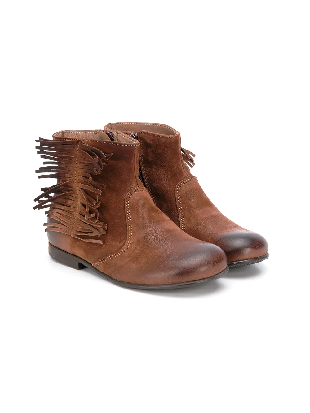 Pèpè bottines à franges - Marron