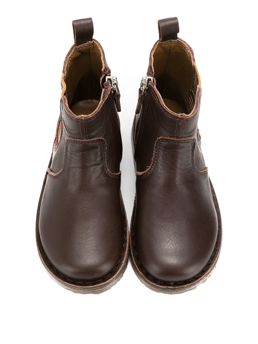 Pèpè Laarzen met rits Bruin