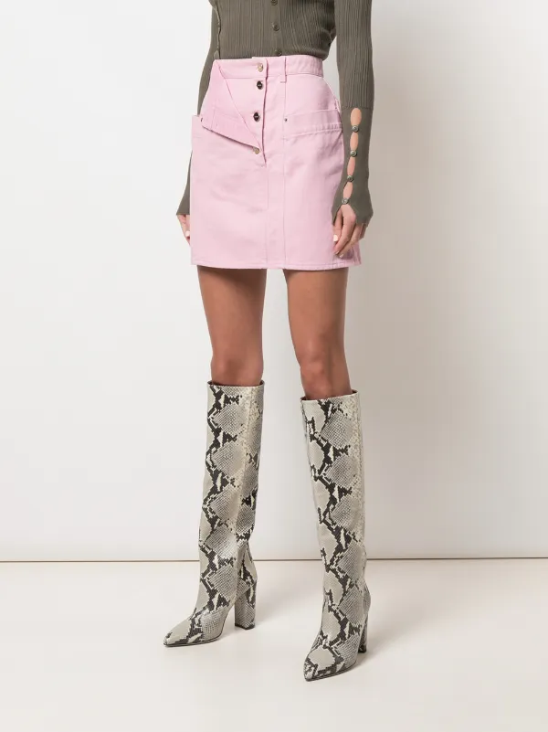 jacquemus denim skirt