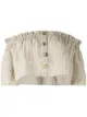 Image 1 of Venroy striped strapless cropped top