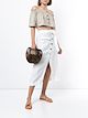 Image 2 of Venroy striped strapless cropped top