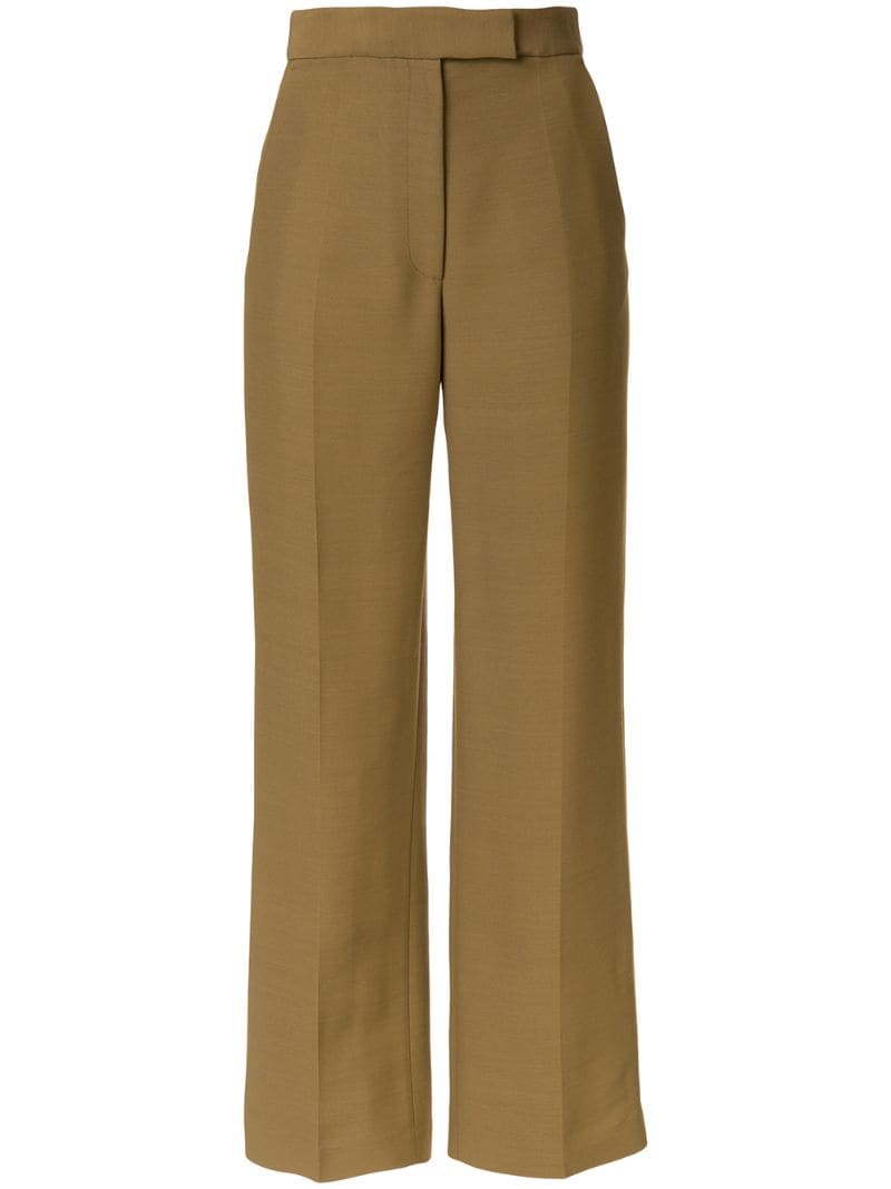 Partow Tailored Straight Leg Trousers In Yellow