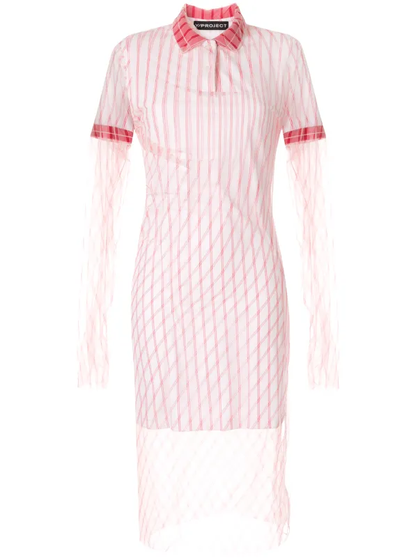 red and white polo dress