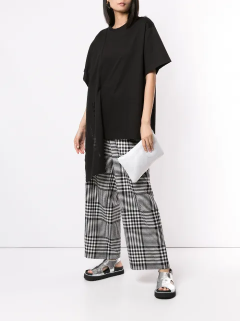 JUUN.J SYNTHESIZE ASYMMETRIC DRAPED T