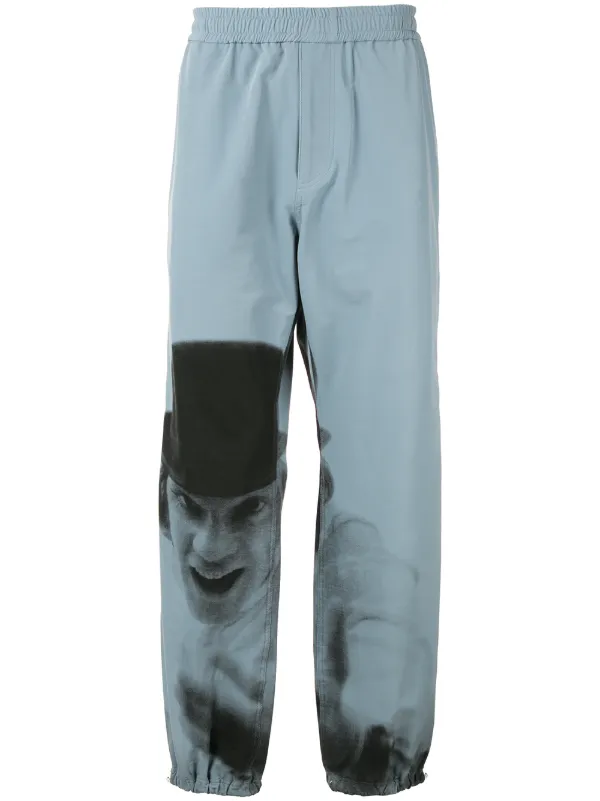 white slim fit joggers
