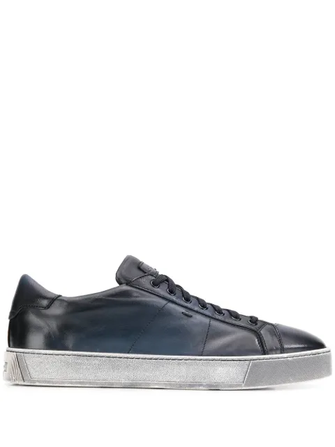 Santoni tenis bajos con efecto ombré