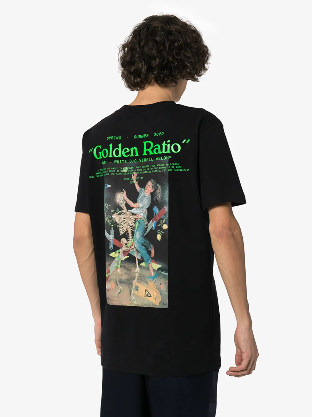 OFF-WHITE OFF-WHITE PASCAL PAINTING PRINT COTTON T-SHIRT,OMAA027R20185014108814583854