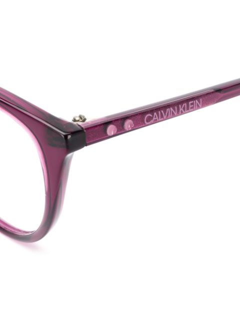 calvin klein glasses purple
