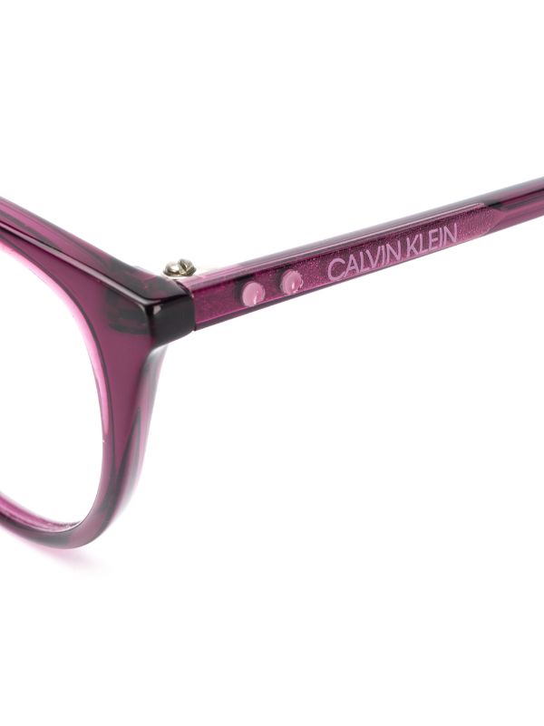 calvin klein purple glasses