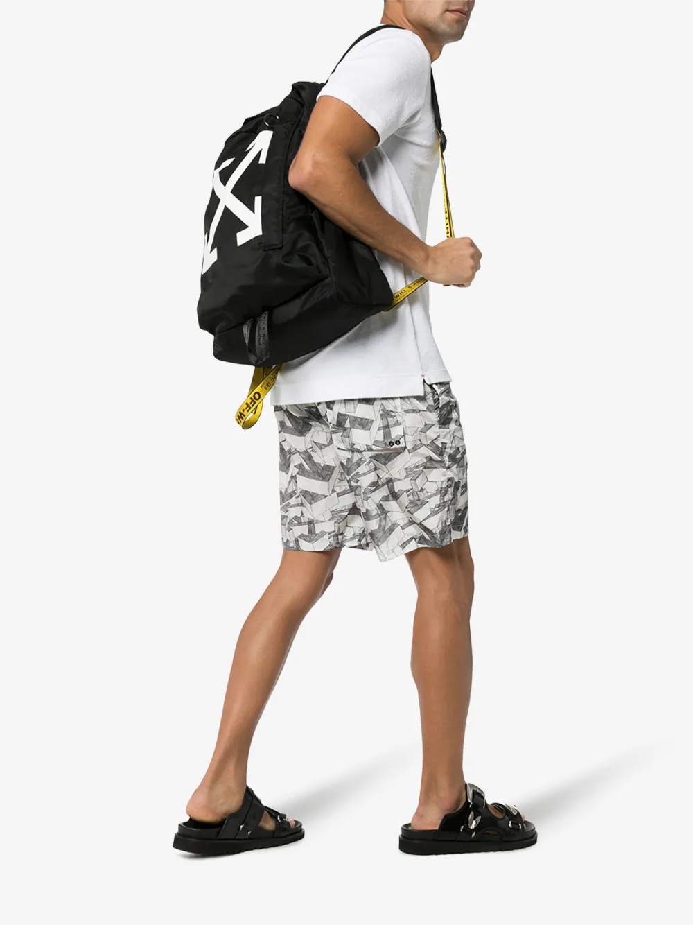 OFF-WHITE BADESHORTS MIT PRINT,OMFA007R20G44033990814583889