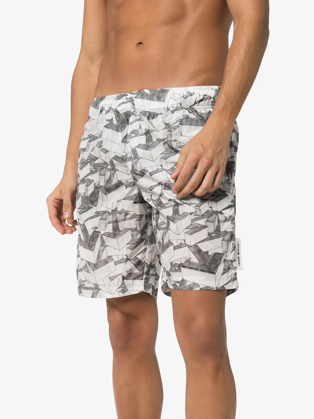 OFF-WHITE BADESHORTS MIT PRINT,OMFA007R20G44033990814583889
