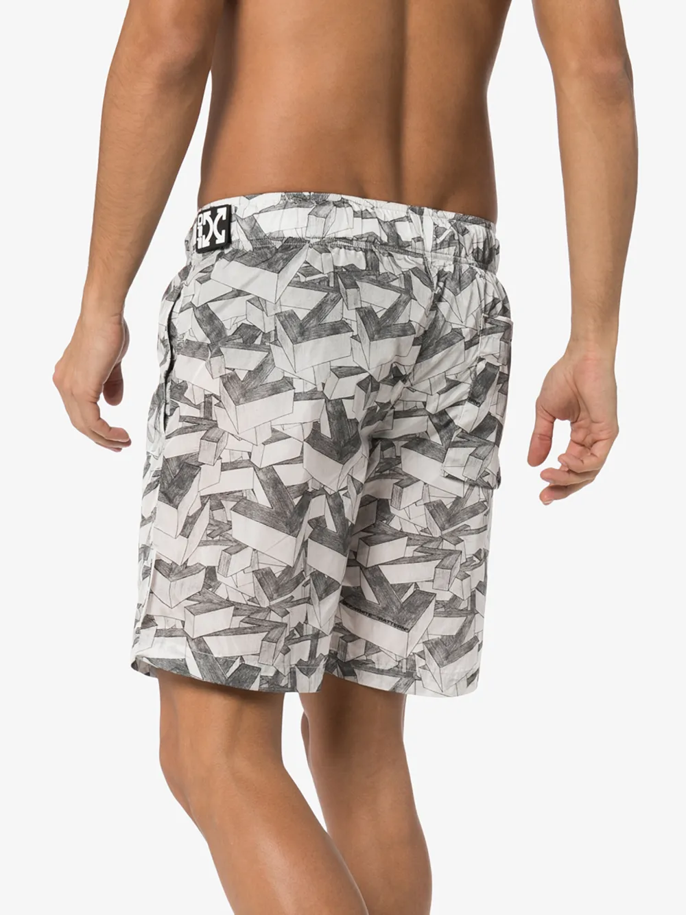 OFF-WHITE BADESHORTS MIT PRINT,OMFA007R20G44033990814583889