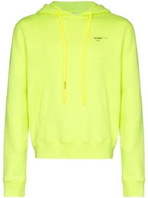 neon off white hoodie